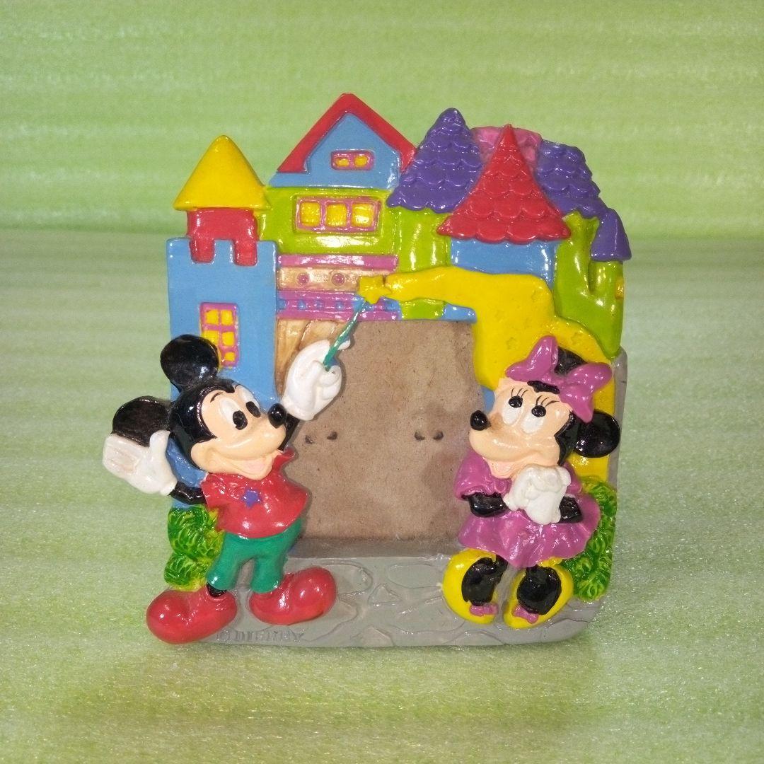 ミッキーとミニーのフォトフレーム レトロ？ アンティーク？ 写真立て