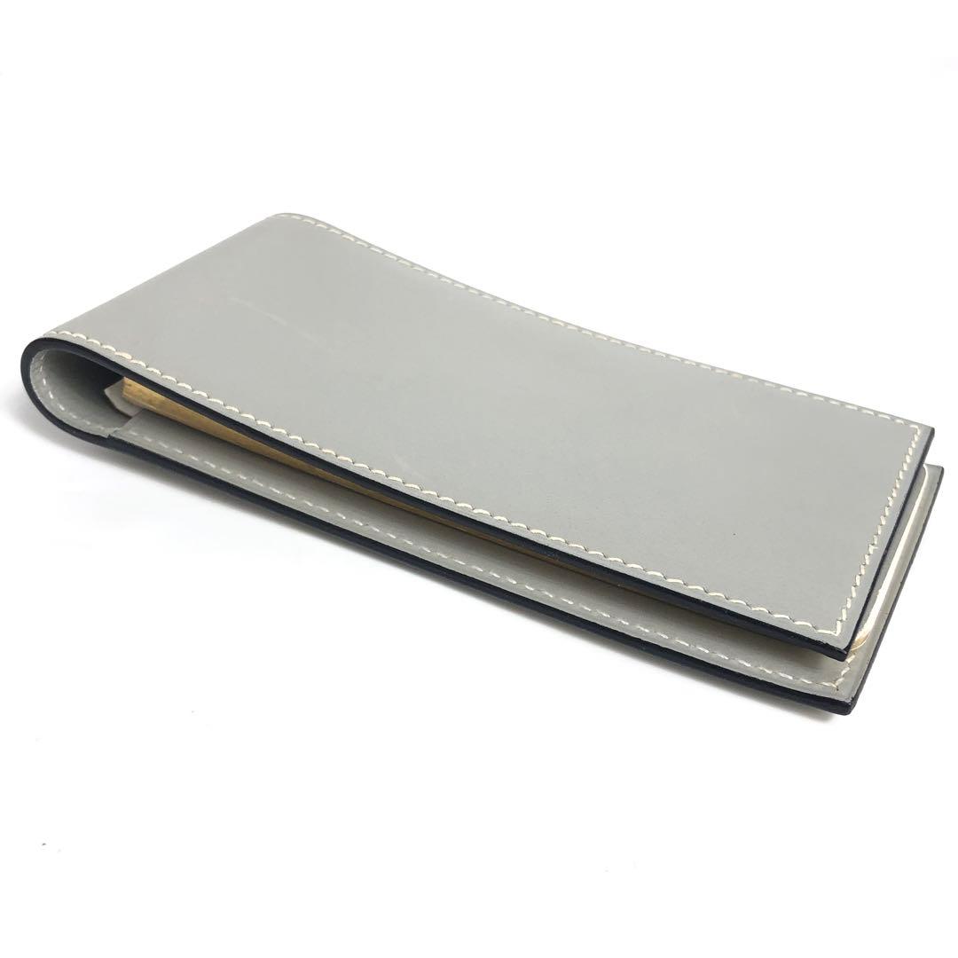HERMES エルメス メモ帳カバー レザー グレー系 メモ帳付き｜楽天市場