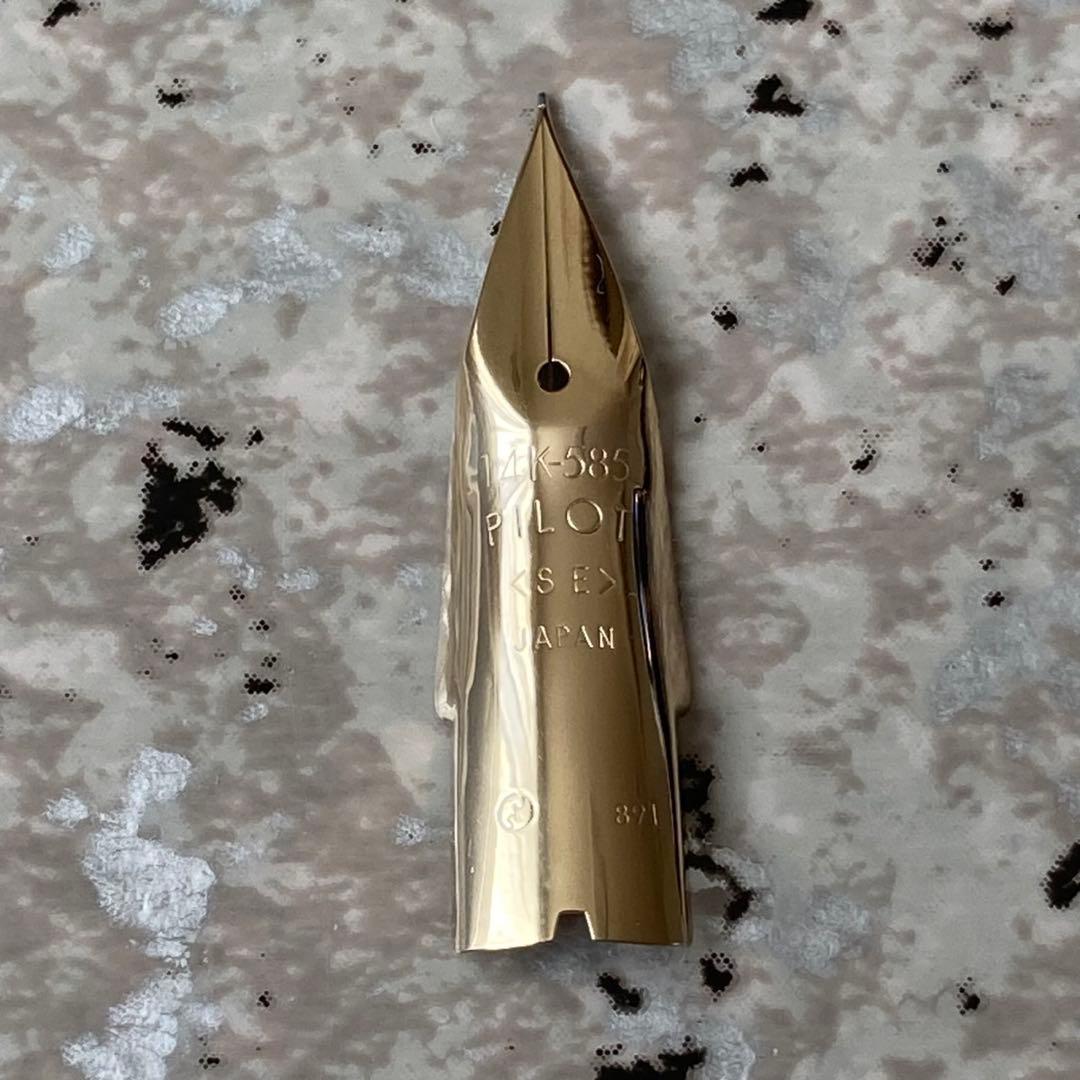 #027 オーバーホール済み 万年筆 PILOT パイロット エラボー 14k