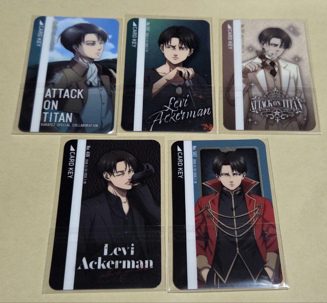 進撃の巨人リヴァイカードセットカラオケの鉄人コラボ書き下ろしセット