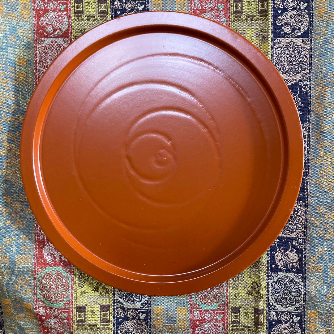 平安象彦 銘々盆 菓子皿 5客組 18×1.5cm茶道具 木製漆器 共箱入 栞付