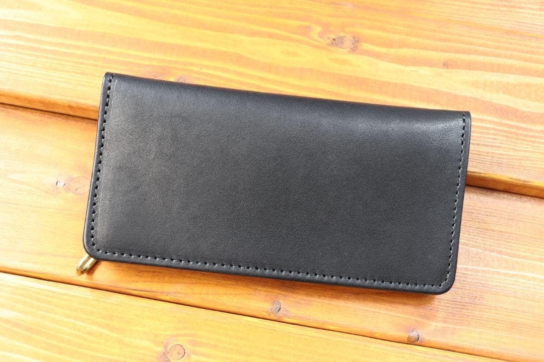 ロングトラッカーウォレット　真鍮　栃木レザー