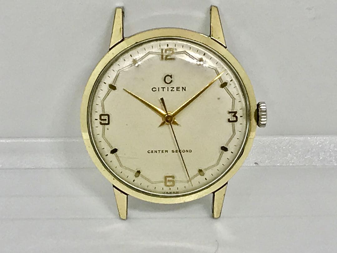 新*郎様 ヴィンテージ・シチズン・センターセコンド・14金ゴールドフィルド