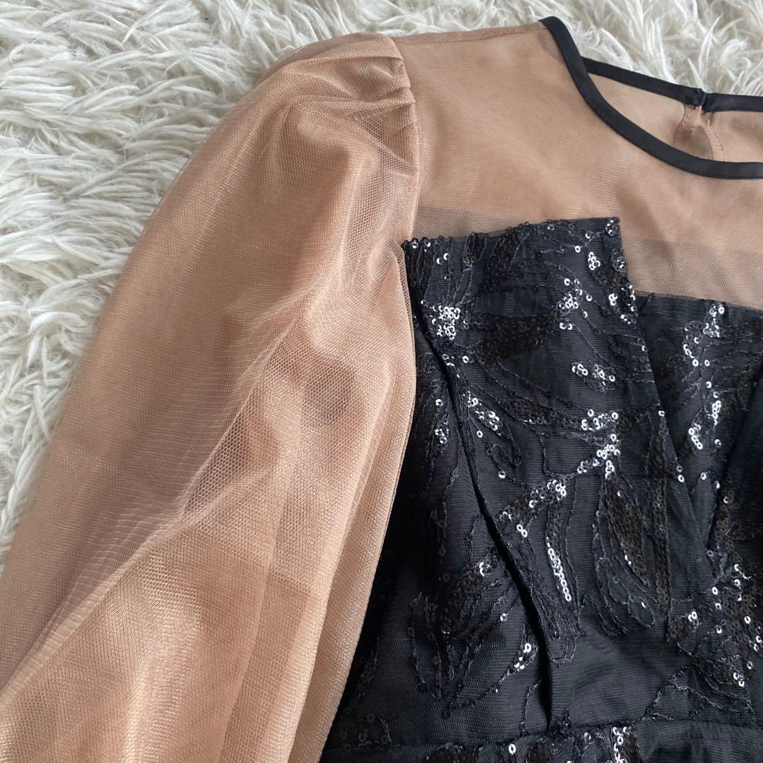 豆侍(土日も発送します)様専用Leja レジャ シアーパフスリーブペプラム