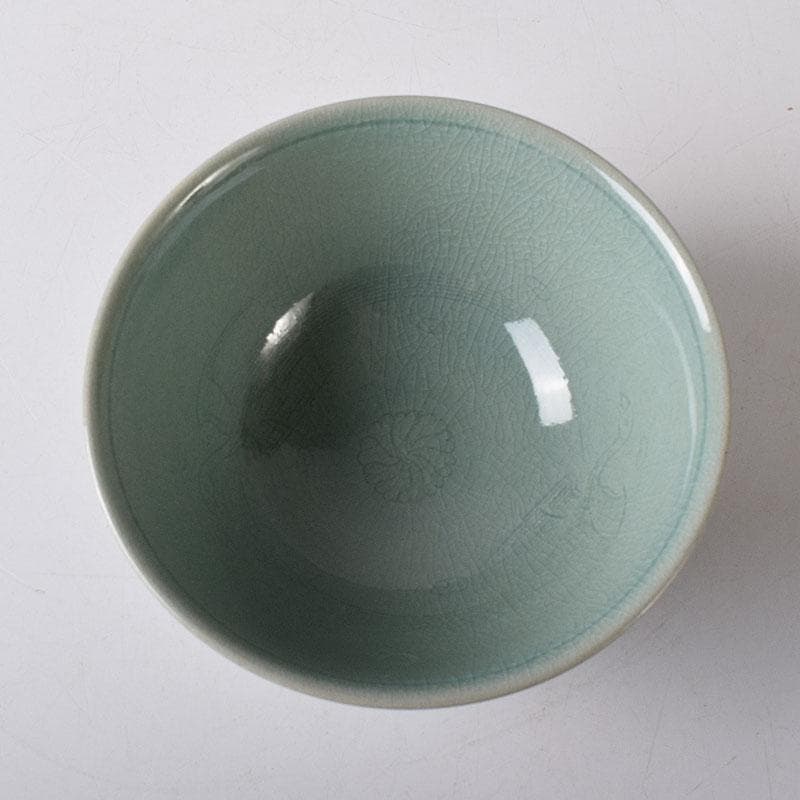 銀杏の木 様専用 柳海剛（柳根瀅）作 高麗青磁 茶碗 共箱 V R8500