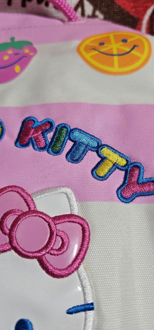 新品未使用 キティ 刺繍 プールバッグ 2003