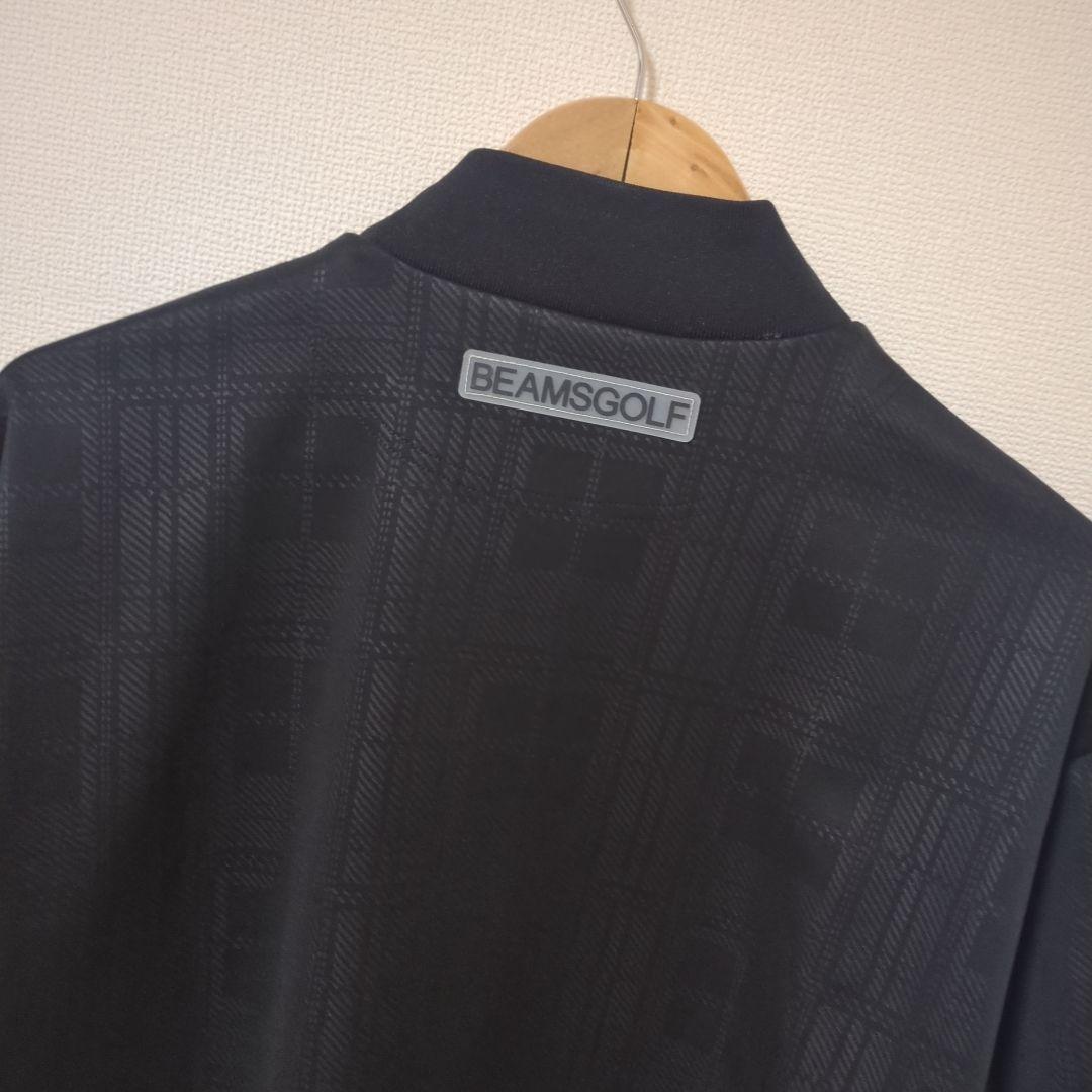 ★美品★BEAMS　GOLF　エンボスチェックモックネック　サイズ　M