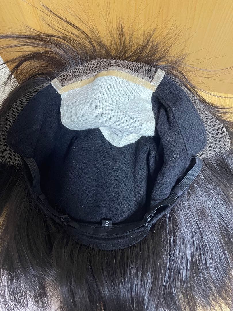 ワンステップ ウィッグ 人毛100% Sサイズ