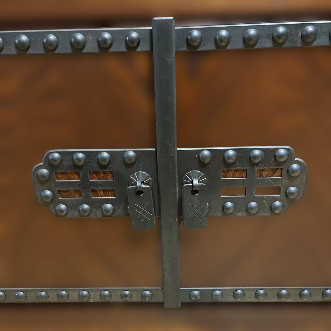 アンティーク高山家具式木製収納ローチェスト、テレビ台 伝統的な日本