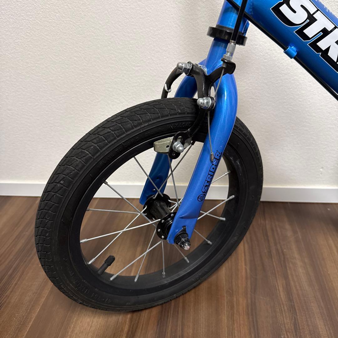 美品 ストライダー 14X スティールブルー 青 キッズ 自転車 キッズバイク