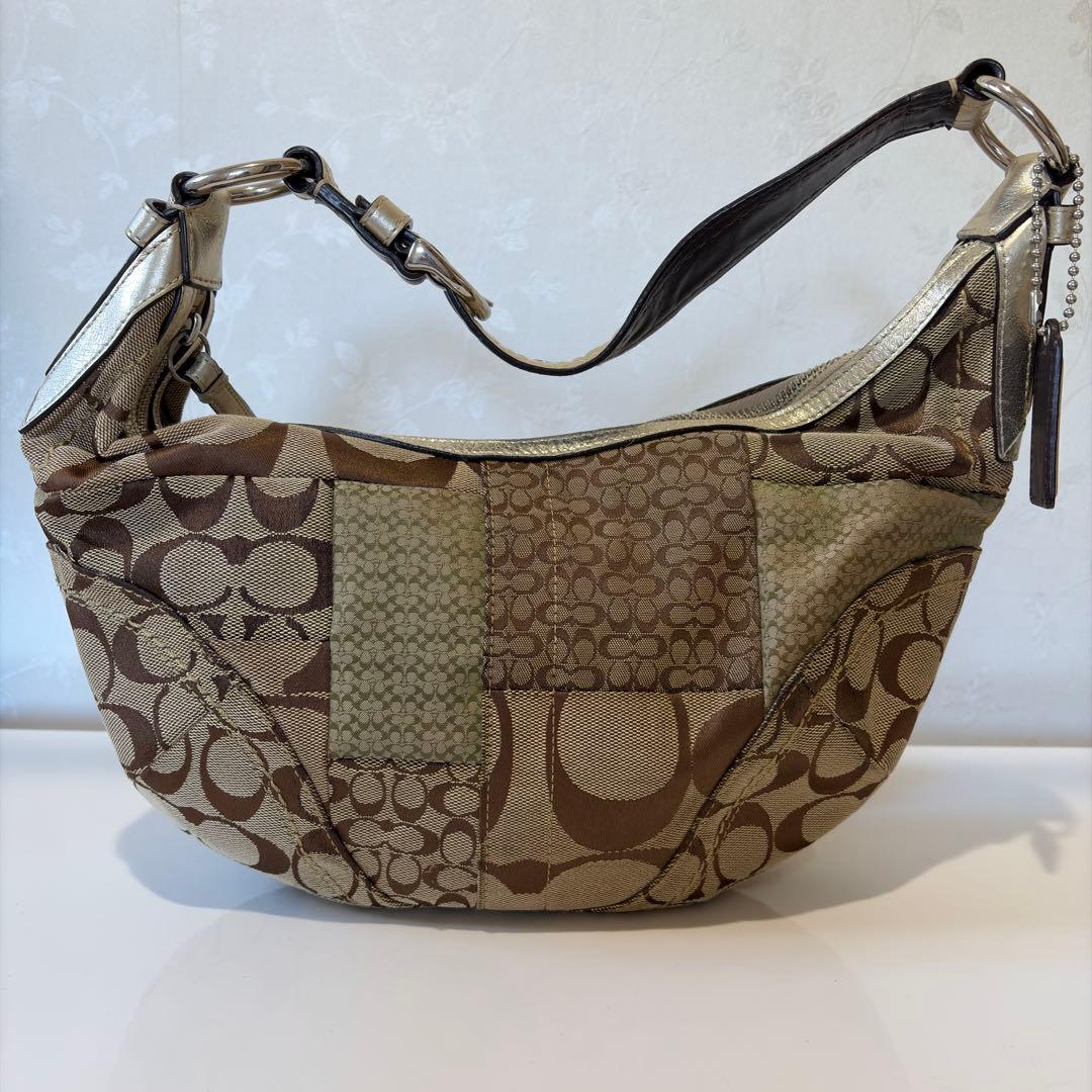 コーチ COACH F12315 パッチワーク ワンショルダー シグネチャー