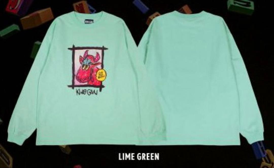 King Gnu ロンT ライムグリーン - メルカリ
