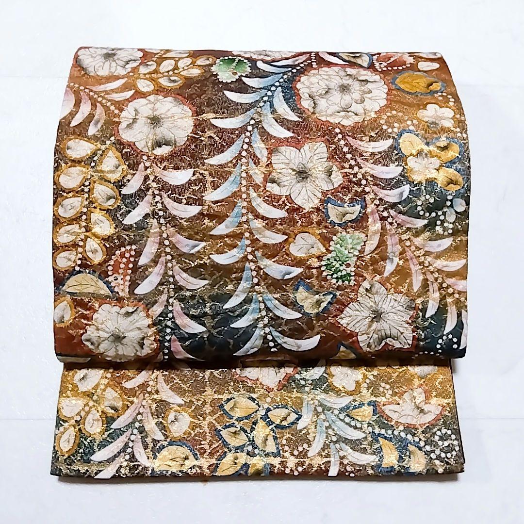 翠山工房 セット 辻ケ花 辻ヶ花 袋帯 辻が花 訪問着 紫 落款