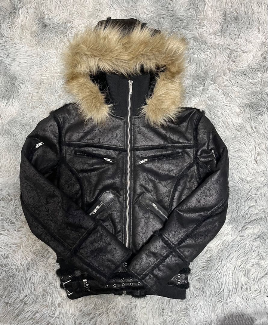 RACER WORLDWIDE Sheepskin Jacket - メルカリ