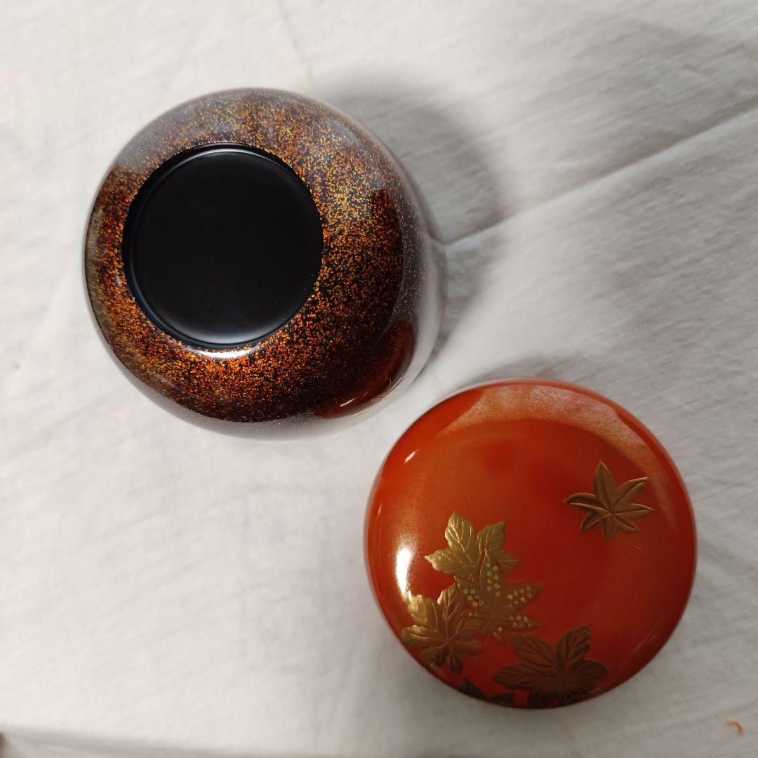 茶道具◇楓葉蒔絵大棗◇吉田華正