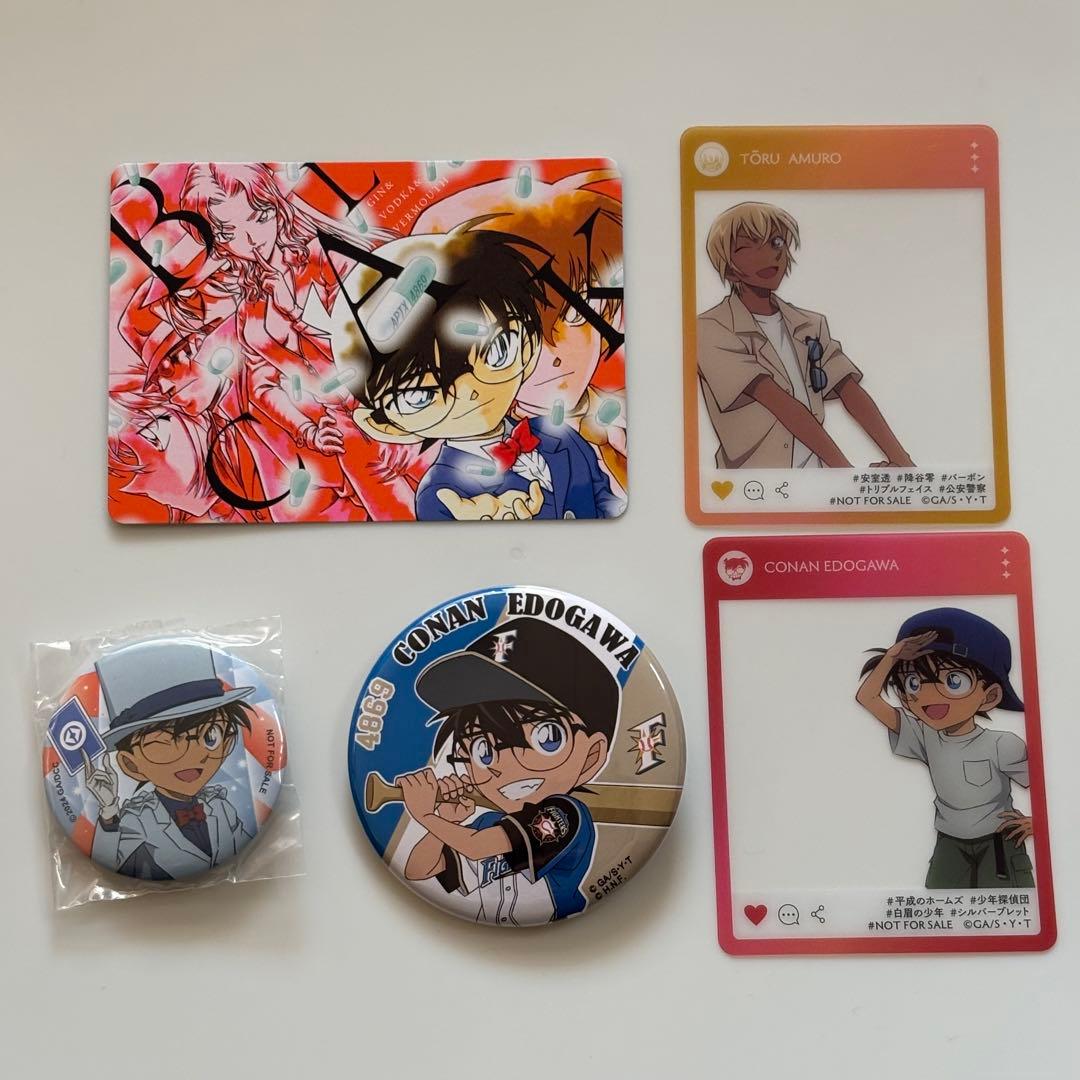 名探偵コナン トレカ 100万ドルの五稜星 安室透 ジン ウォッカ 缶