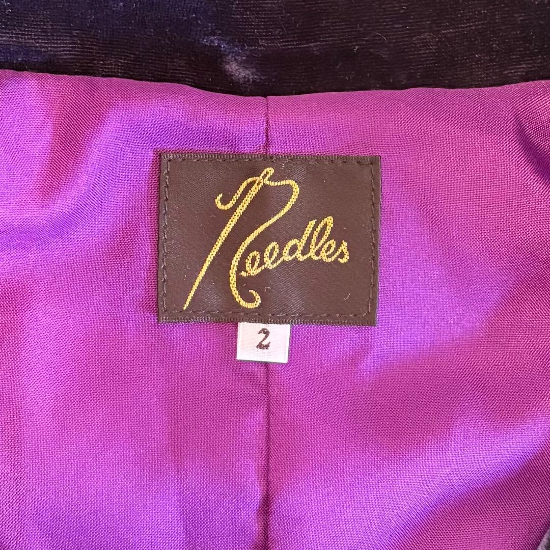 NEEDLES×BEAMS BOY ベロアチャイナジャケット カンフージャケット