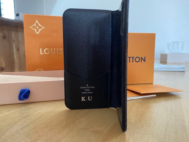 フォリオ モノグラムエクリプス iPhone XS スマホケース PVC 黒