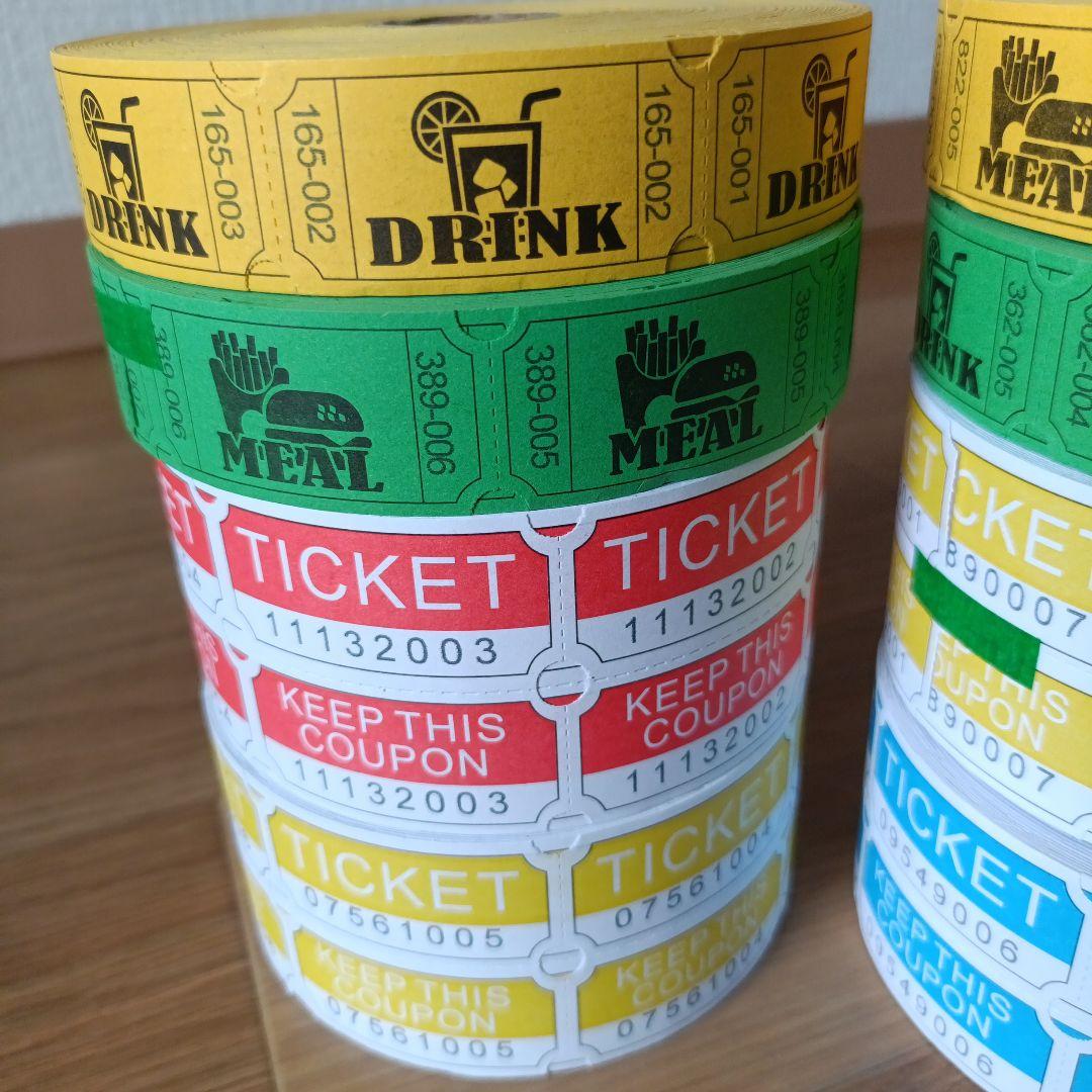 8ロールセット　ロールチケット　紙モノ　まとめ売り　海外　ジャンクジャーナル