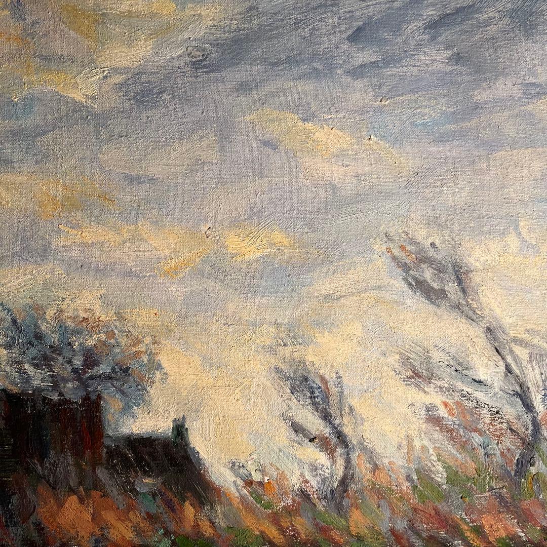 ★特大秀作★ 手書き油絵 クロード・モネ サッセンハイムのチューリップ畑 油彩画