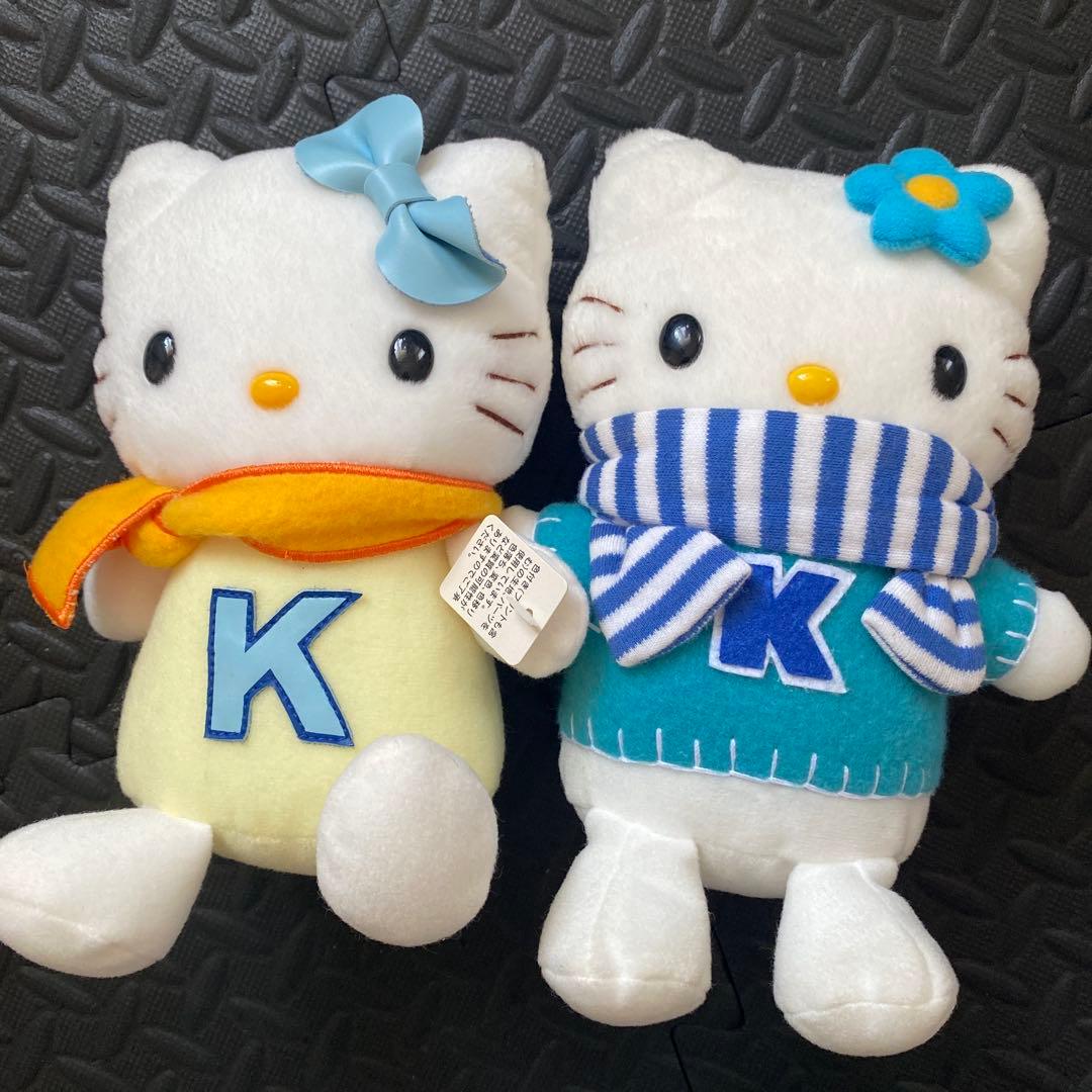 発送日注意【ハローキティ】ぬいぐるみセット00年〜02年製　エイコー社