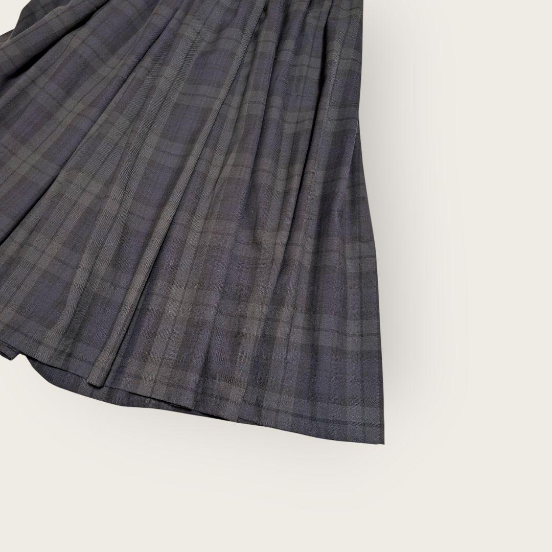 トラディショナルウェザーウェア　ギャザードボリュームキュロットパンツ　チェック