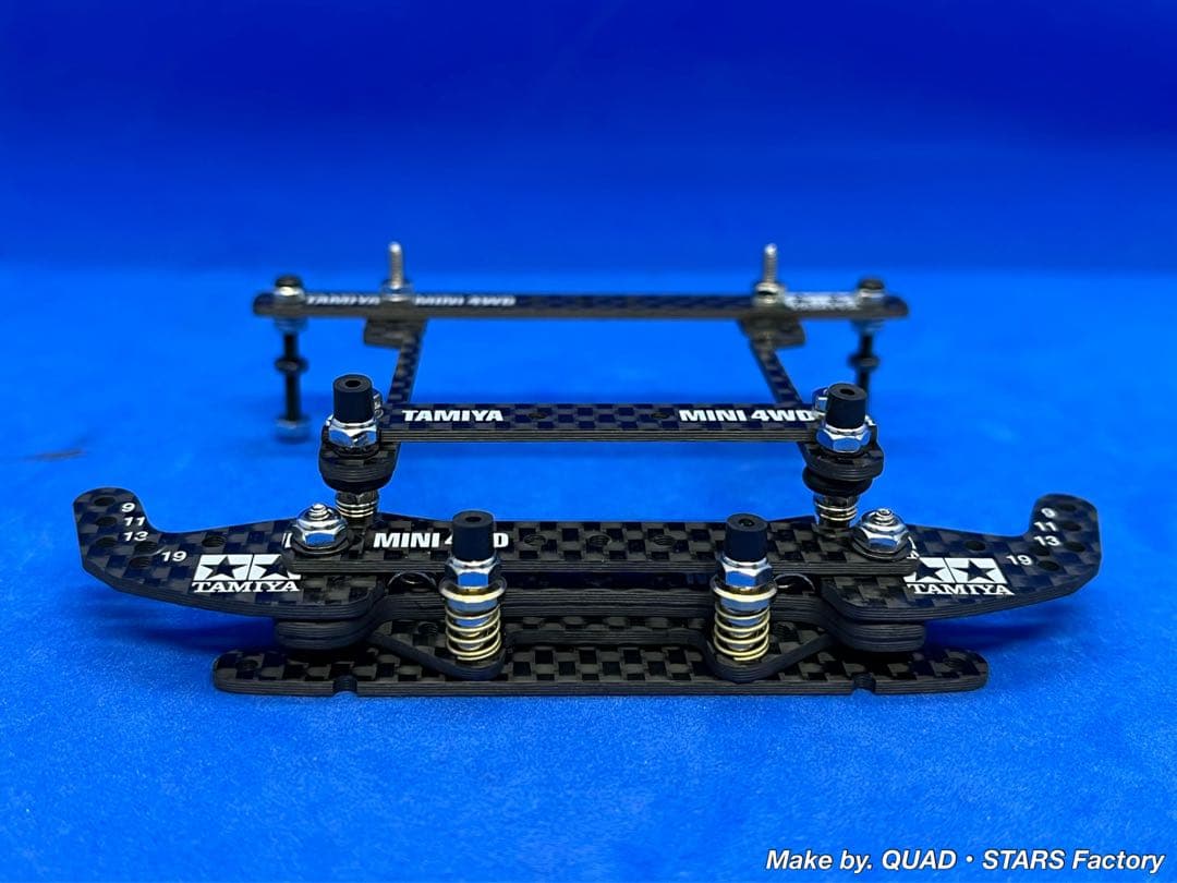 【ミニ四駆・MS用】2軸ATピボット＋フロント提灯＋1軸リヤアンカー＋お辞儀防止