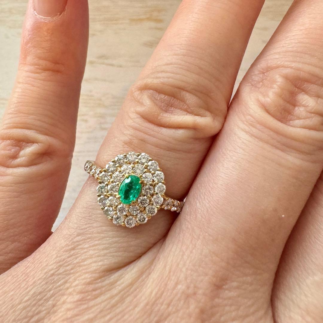 セール価格【新品特価】 天然 ブラジル産 パライバトルマリン k18 リング