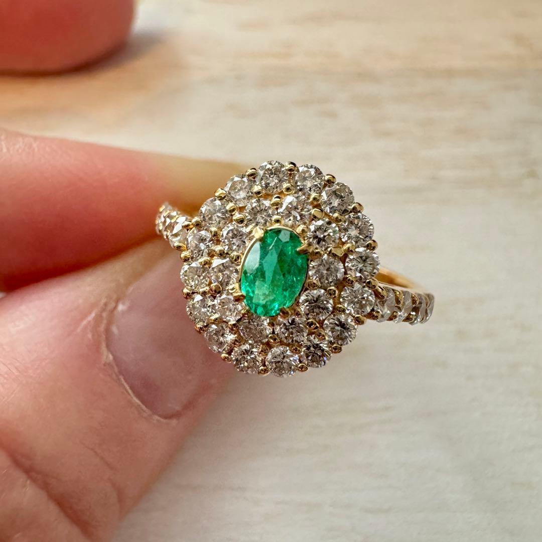 セール価格【新品特価】 天然 ブラジル産 パライバトルマリン k18 リング