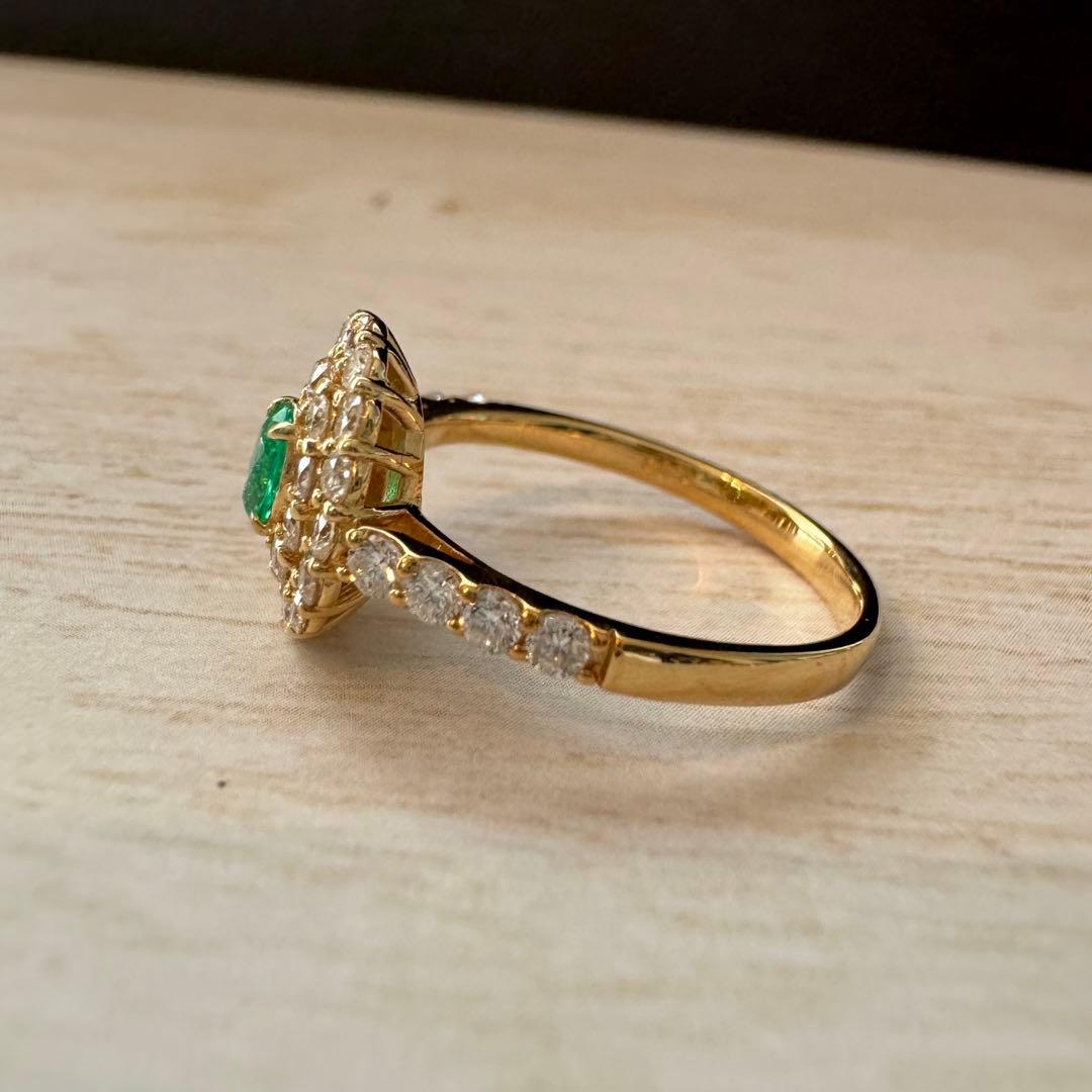 セール価格【新品特価】 天然 ブラジル産 パライバトルマリン k18 リング