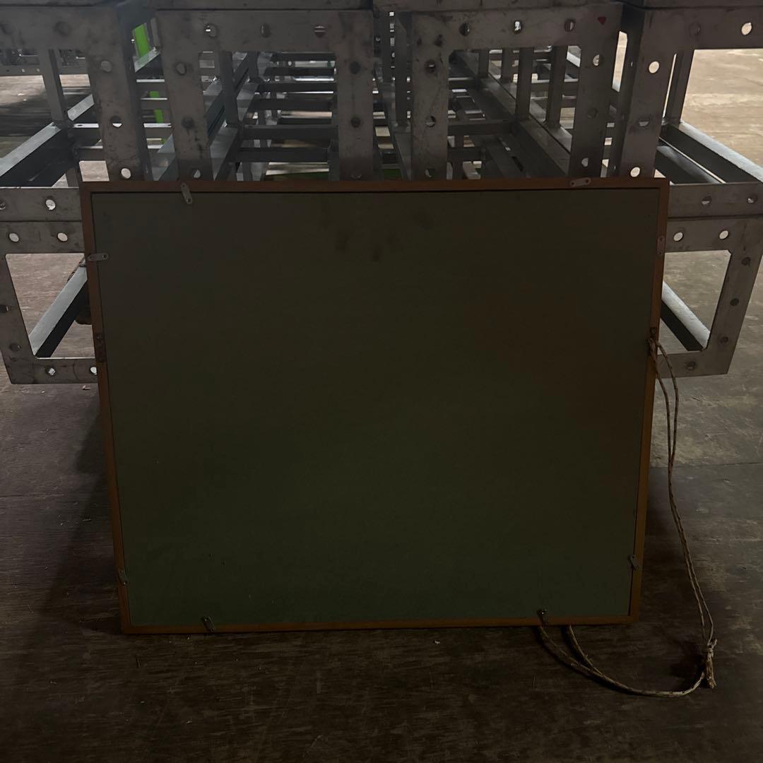 真作 西森湧光 日本画「赤富士」