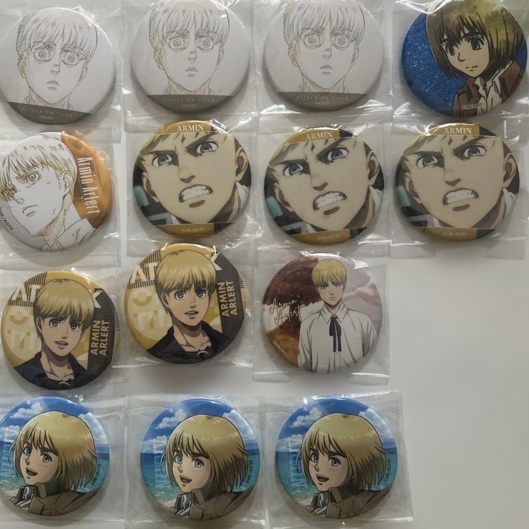 進撃の巨人 アルミン・アルレルト 缶バッジセット - メルカリ