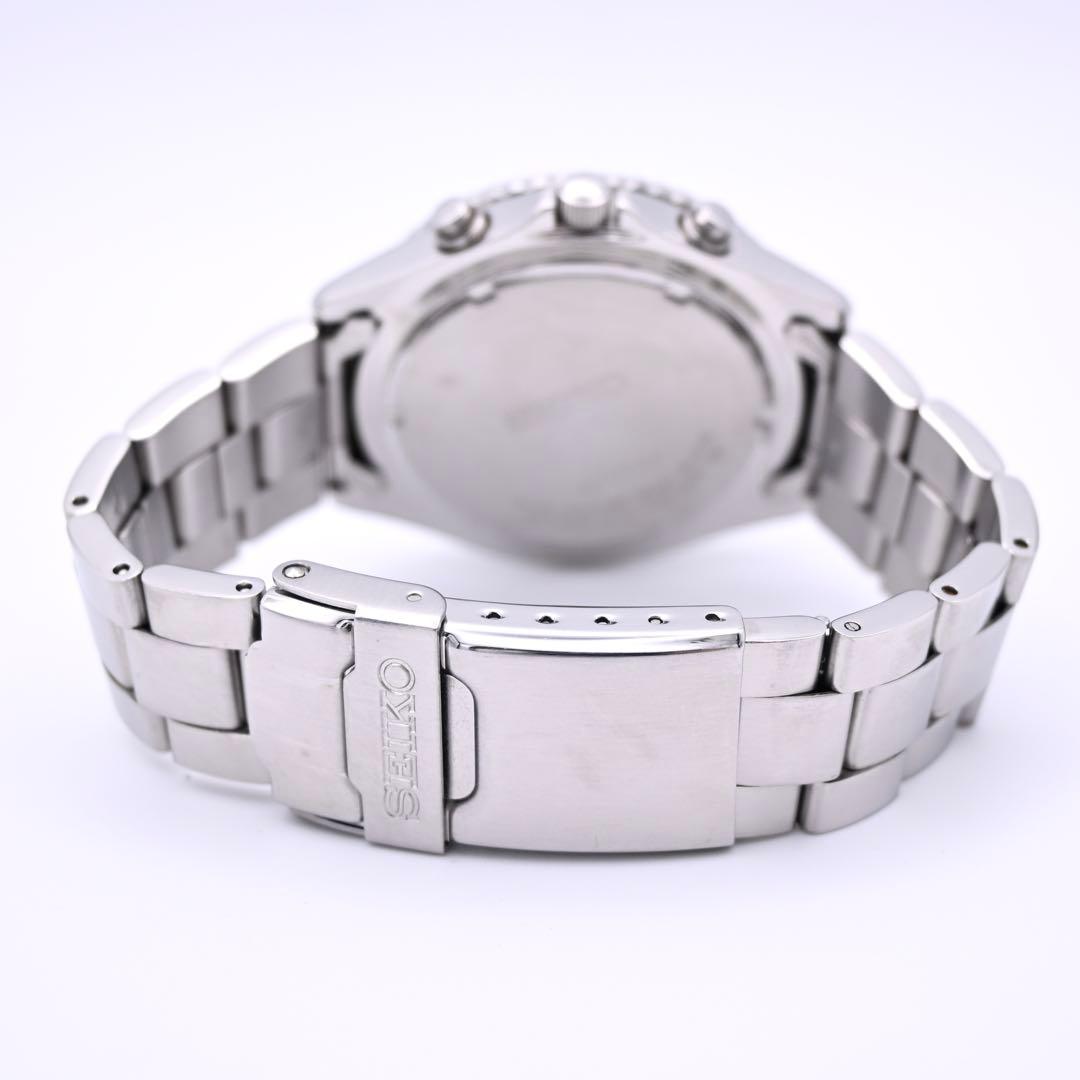 SEIKO 7T92-0CF0 フライトマスター クロノグラフ 腕時計 新品電池