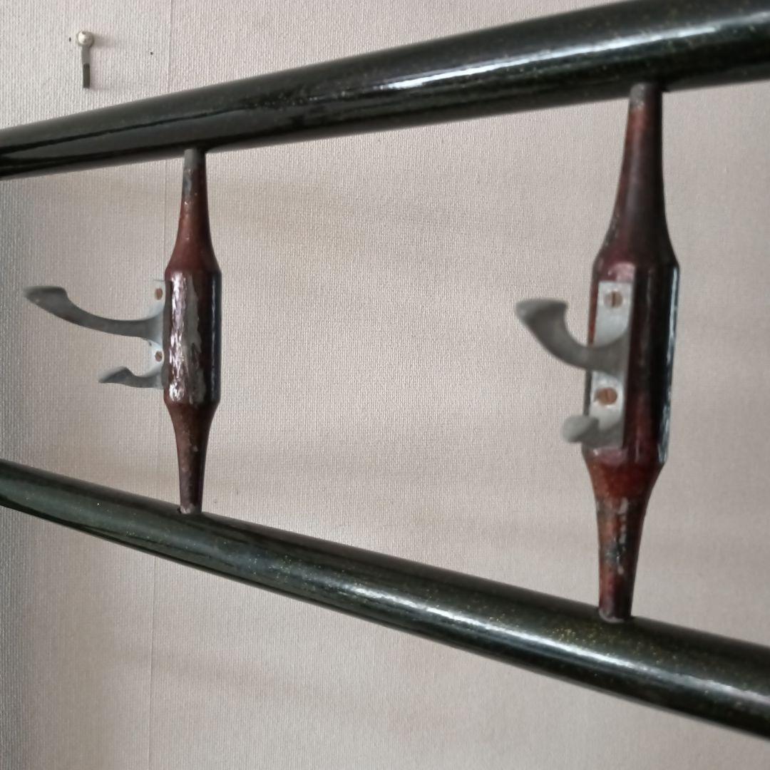 漆塗り衣桁 フック付き 美術品・アンティーク・コレクション