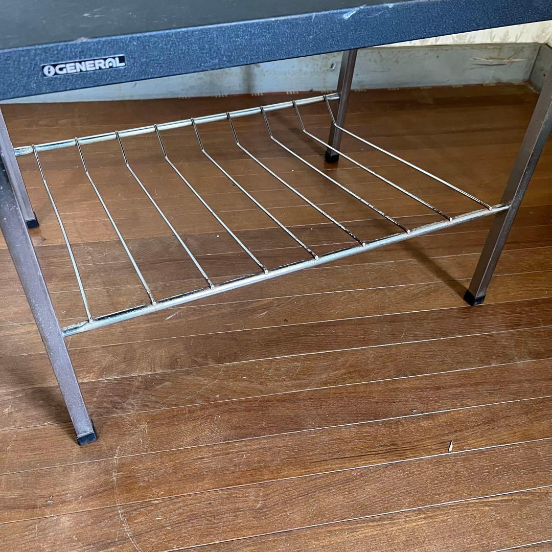 アンティーク】昭和レトロ アイアンフレーム サイドテーブル 古道具 古民家