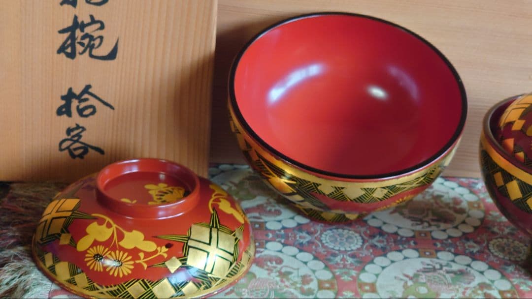 時代蒔絵煮物椀十客