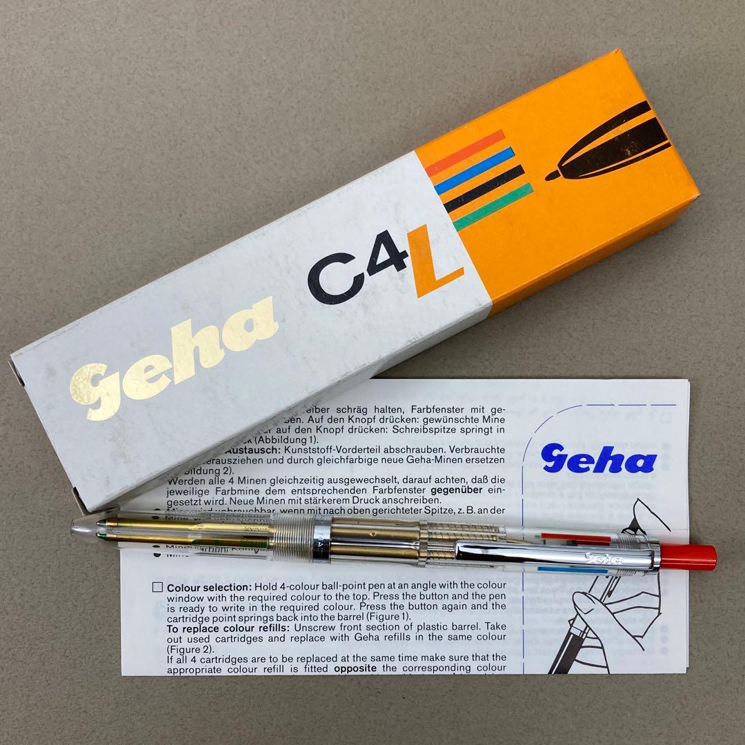 GEHA ゲーハー C4L スケルトン軸 振り子式4色ボールペン912271 - メルカリ