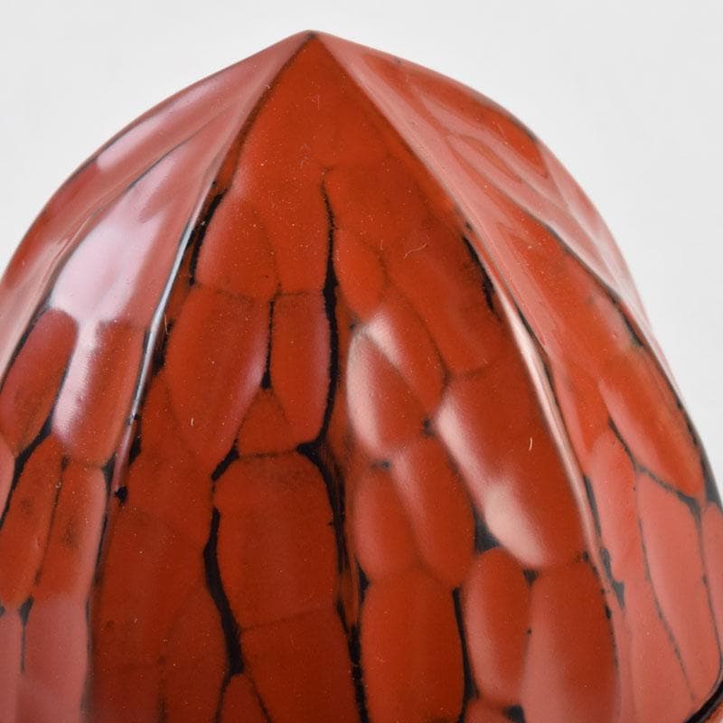 茶道具 源陵香作 根來塗 鬼灯香合 共箱 V 9200