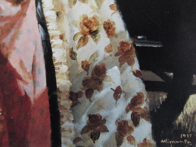 宮永岳彦、碧、大判・希少な画集より、新品高級額・額装付、状態良好