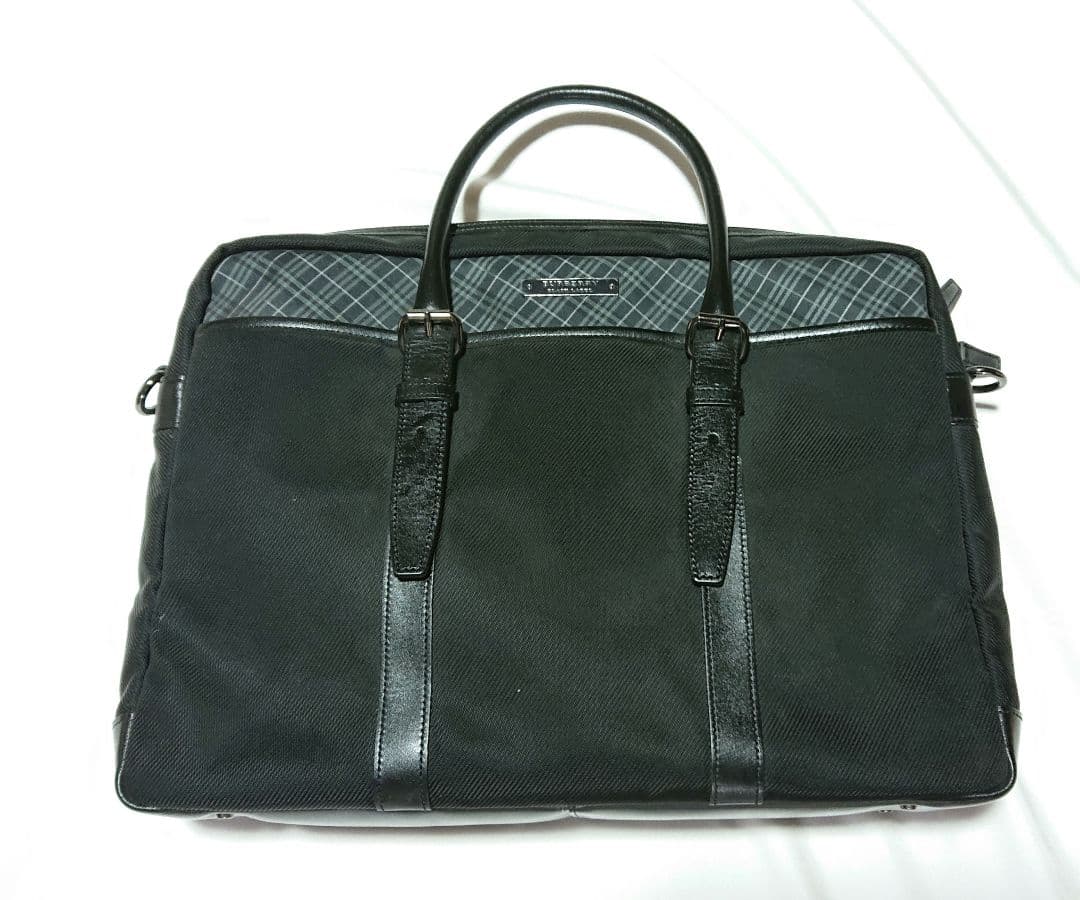 ボブ　ビジネスバッグ ノバチェック 黒