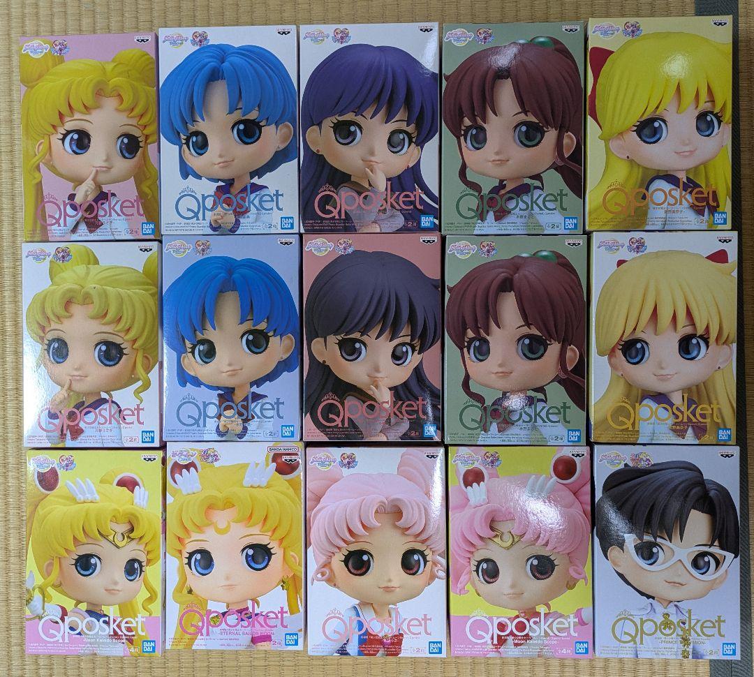 セーラームーン フィギュア 14点セット Qposket まとめ売り 全種コンプ