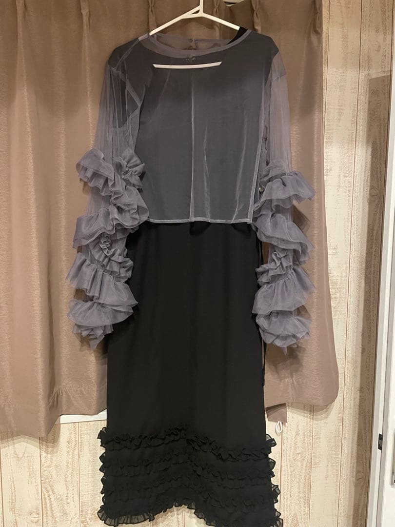 【美品】mystic ティアードフリルドレスSET