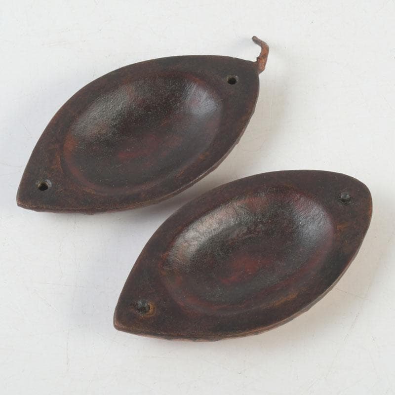 茶道具 山中塗師 新井宗賀作 乾漆 柿ノ葉香合 共箱 V 9706