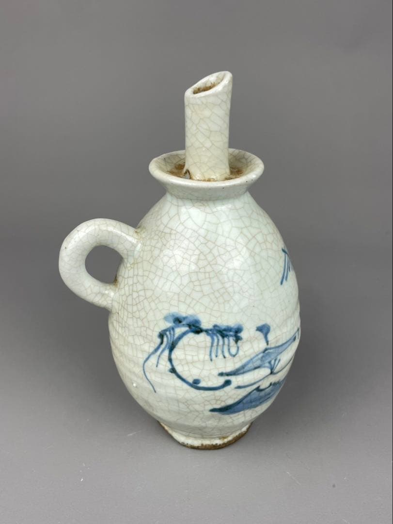 李朝 油注瓶 水注 朝鮮陶磁器 白磁 染付 蔓草文様 古染付 時代物 朝鮮陶器 2026年最新】李朝染付の人気アイテム - メルカリ