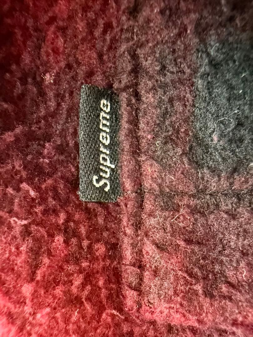 supreme チェックカバーオール風シャツジャケット