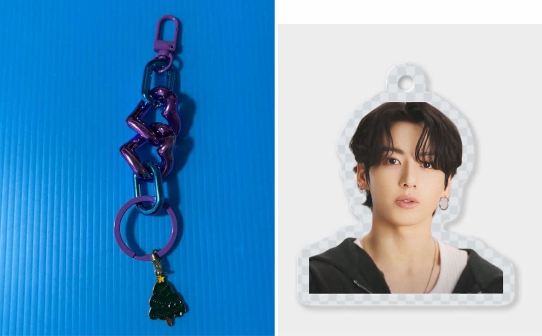 BTS Jungkook 両面ホログラムフォトカード・ロングステッカー