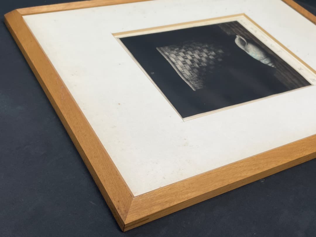 絵画 「貝」限定16部 シリアル5/16 リトグラフ 版画 額装 古美術 b