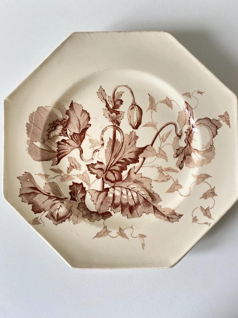 フランスアンティーク皿 ロンシャンオクトゴナルプレート フランス