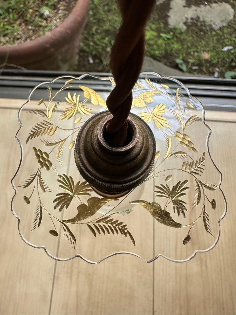 1900年代初頭 フランス アンティーク 金箔で絵付けされた美しい