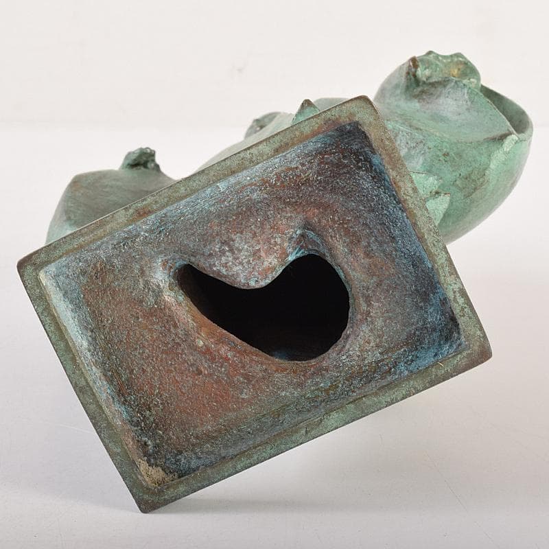 山本雲涛作 鋳銅 三井寺舞 原型 紺谷英儀 置物 共箱 M R7831 - メルカリ